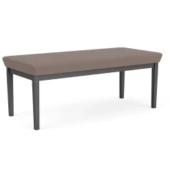 New Castle Steel Two Seat Bench with Standard Upholstery