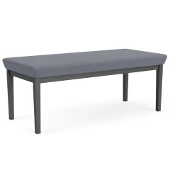 New Castle Steel Two Seat Bench with Standard Upholstery