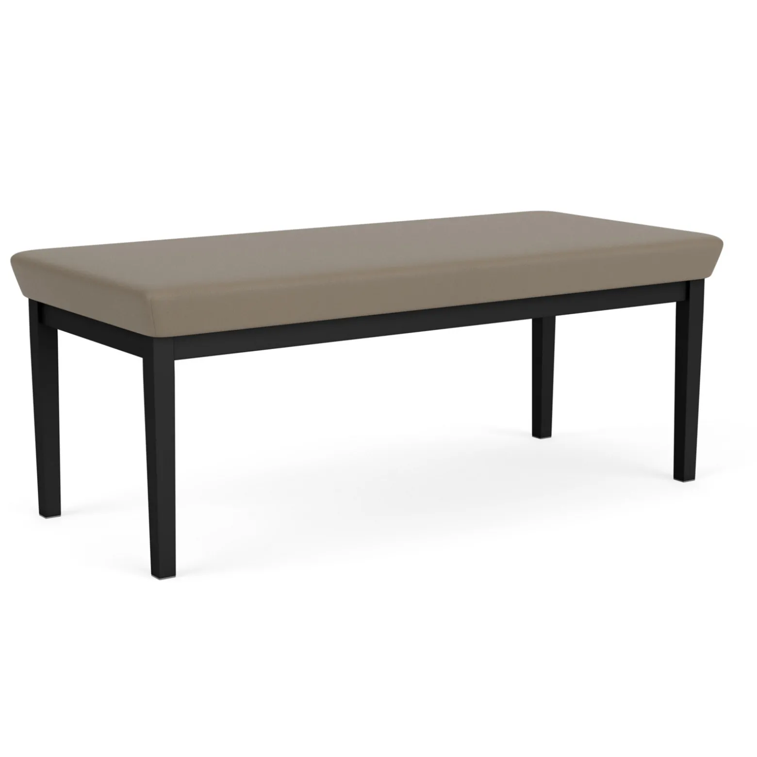 New Castle Steel Two Seat Bench with Standard Upholstery