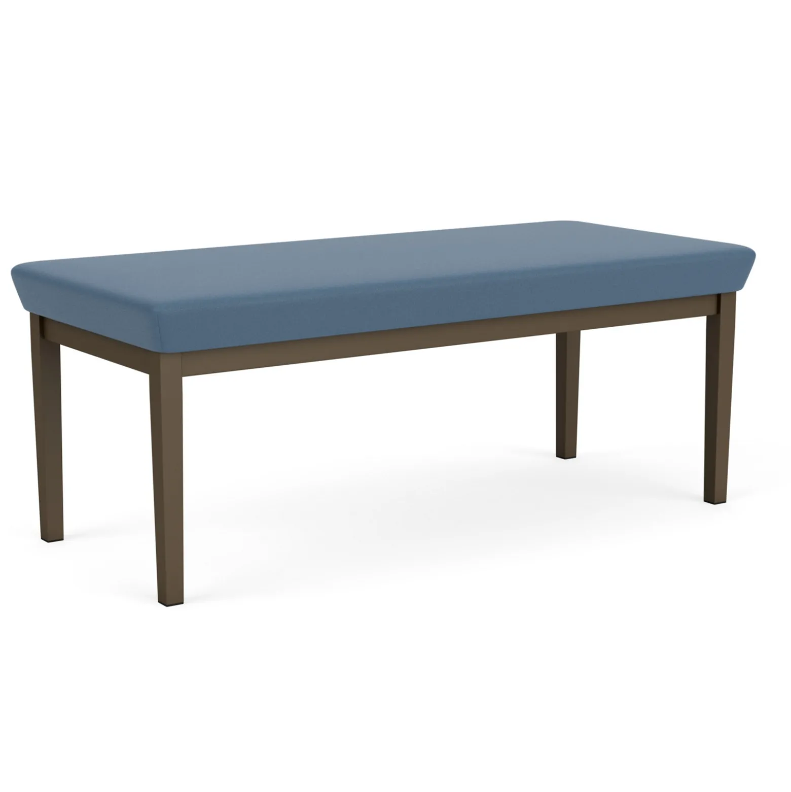 New Castle Steel Two Seat Bench with Standard Upholstery