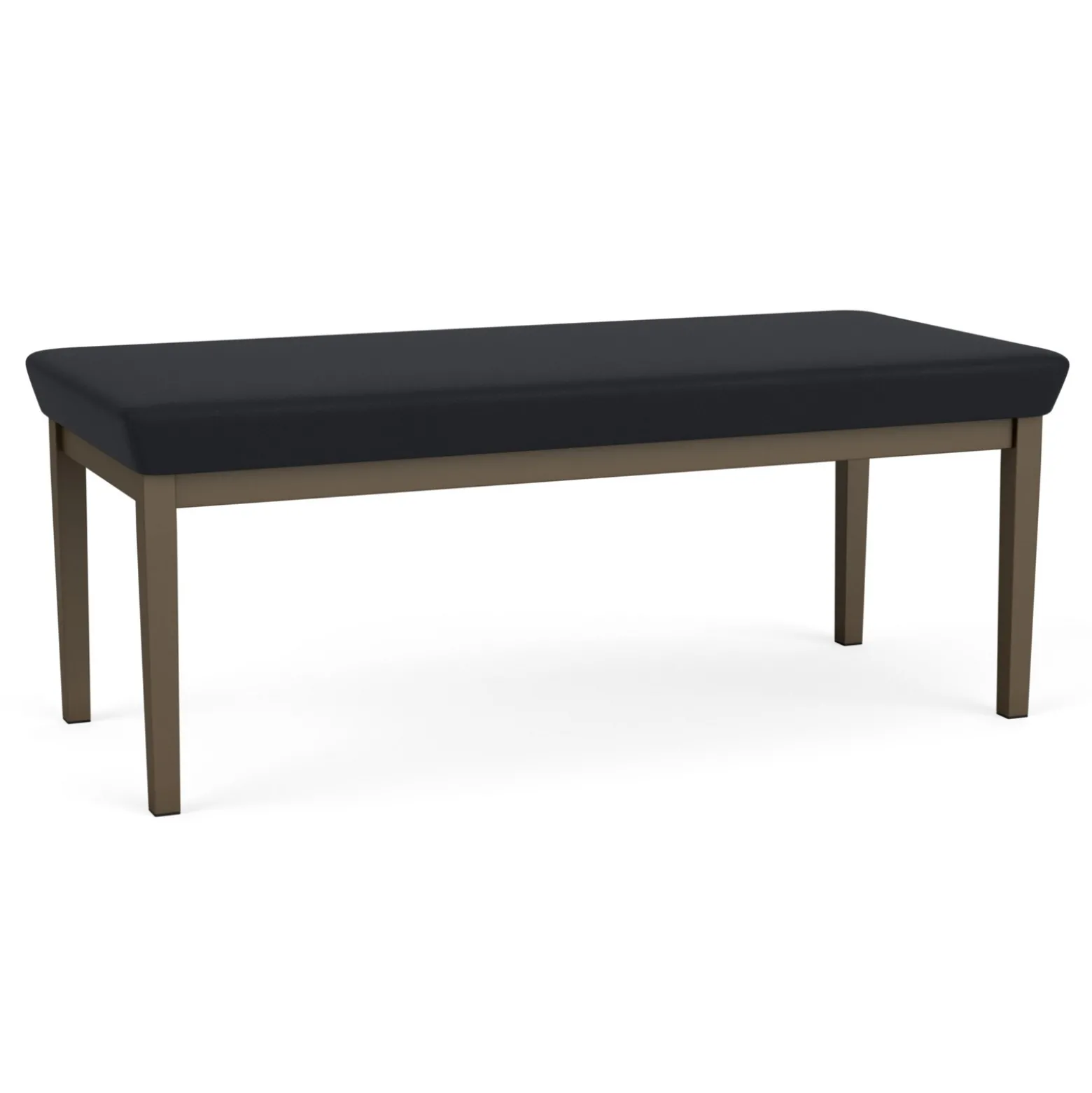 New Castle Steel Two Seat Bench with Standard Upholstery