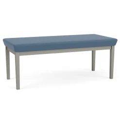 New Castle Steel Two Seat Bench with Standard Upholstery