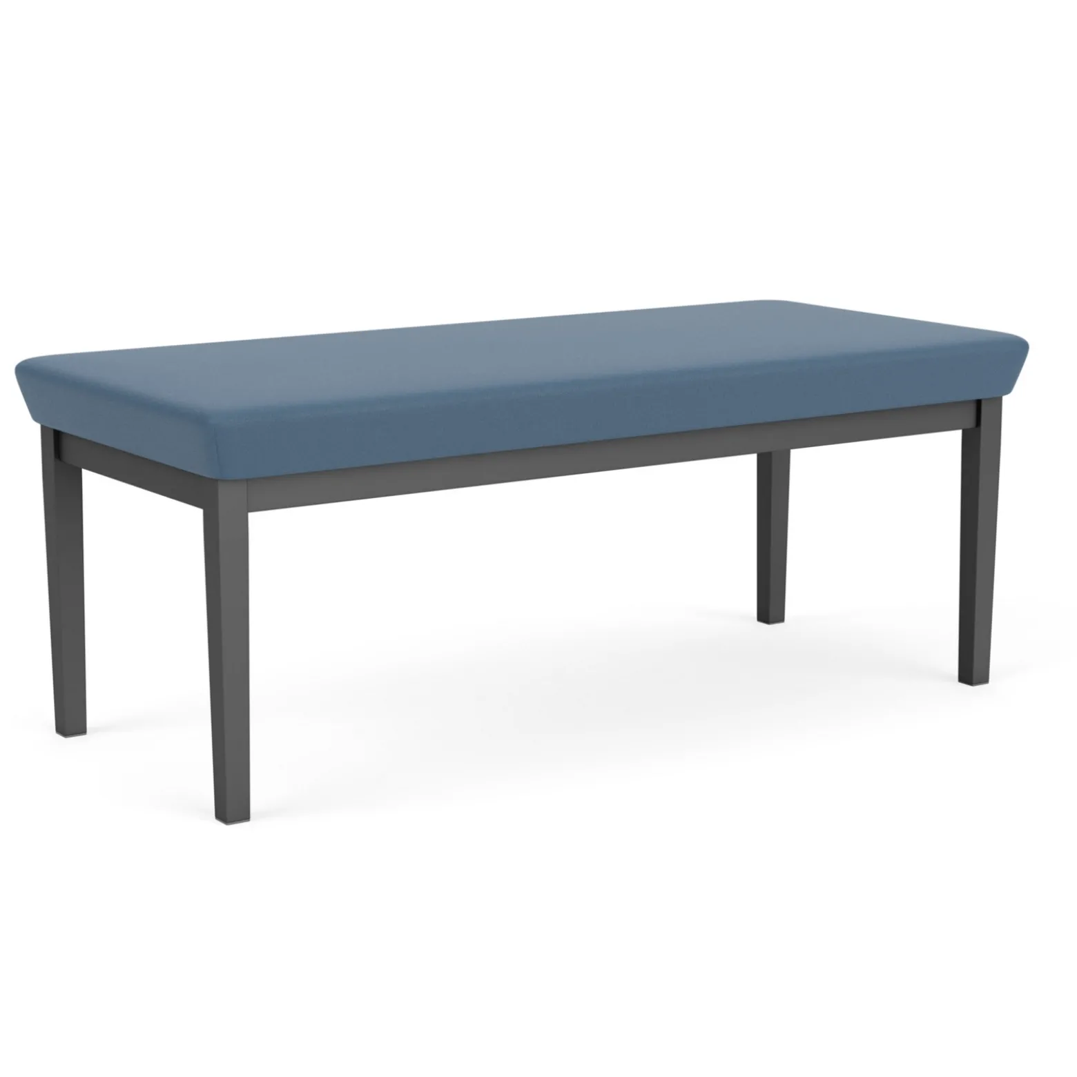 New Castle Steel Two Seat Bench with Standard Upholstery