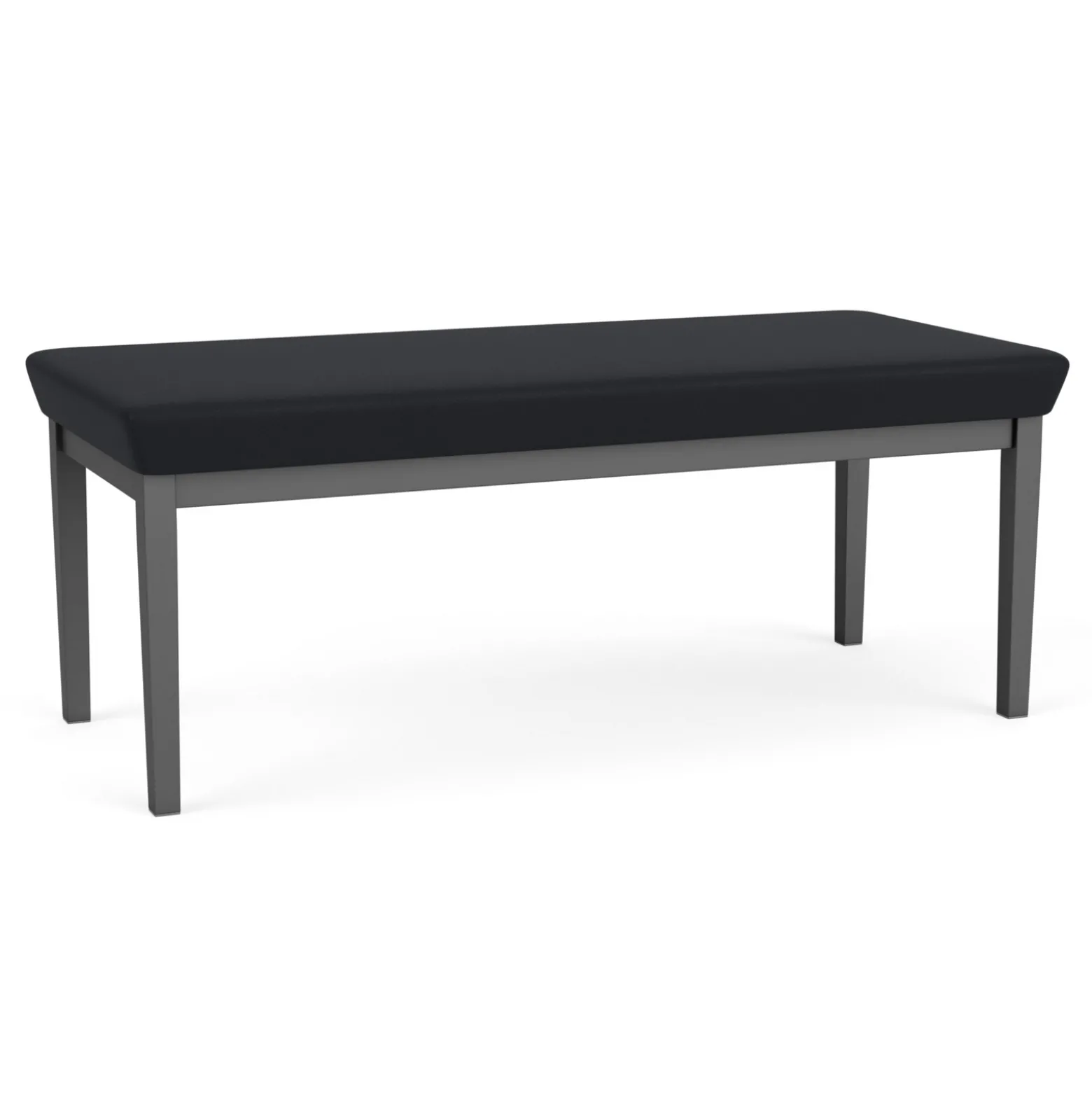 New Castle Steel Two Seat Bench with Standard Upholstery