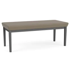 New Castle Steel Two Seat Bench with Standard Upholstery