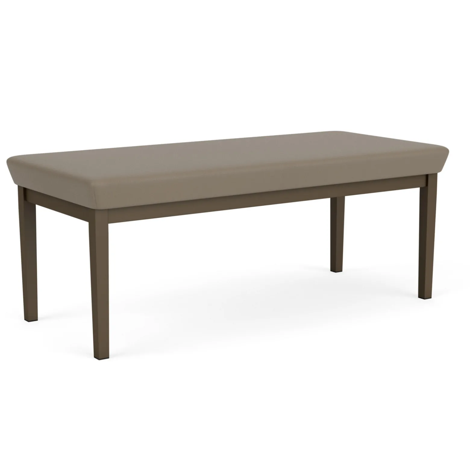 New Castle Steel Two Seat Bench with Standard Upholstery