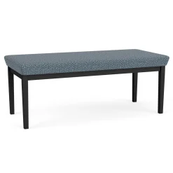New Castle Steel Two Seat Bench with Designer Upholstery