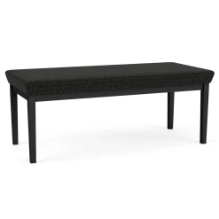 New Castle Steel Two Seat Bench with Designer Upholstery