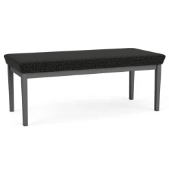 New Castle Steel Two Seat Bench with Designer Upholstery