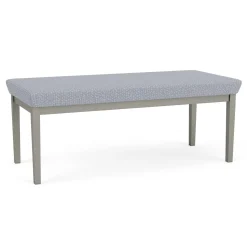 New Castle Steel Two Seat Bench with Designer Upholstery