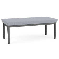 New Castle Steel Two Seat Bench with Designer Upholstery