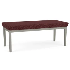 New Castle Steel Two Seat Bench with Designer Upholstery