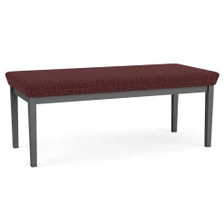 New Castle Steel Two Seat Bench with Designer Upholstery