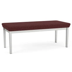 New Castle Steel Two Seat Bench with Designer Upholstery