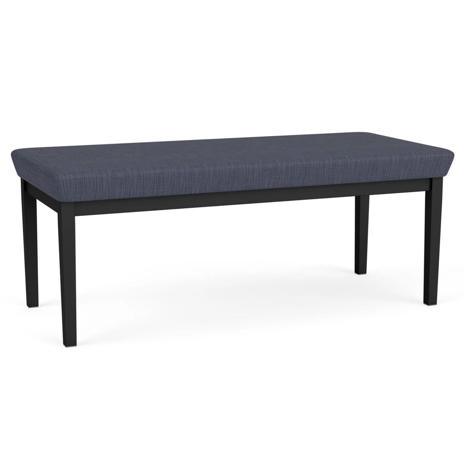 New Castle Steel Two Seat Bench with Designer Upholstery