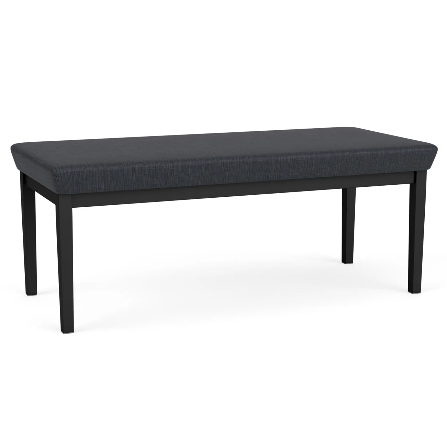 New Castle Steel Two Seat Bench with Designer Upholstery