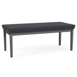 New Castle Steel Two Seat Bench with Designer Upholstery