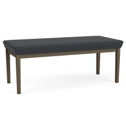 New Castle Steel Two Seat Bench with Designer Upholstery