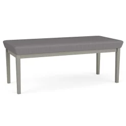 New Castle Steel Two Seat Bench with Designer Upholstery
