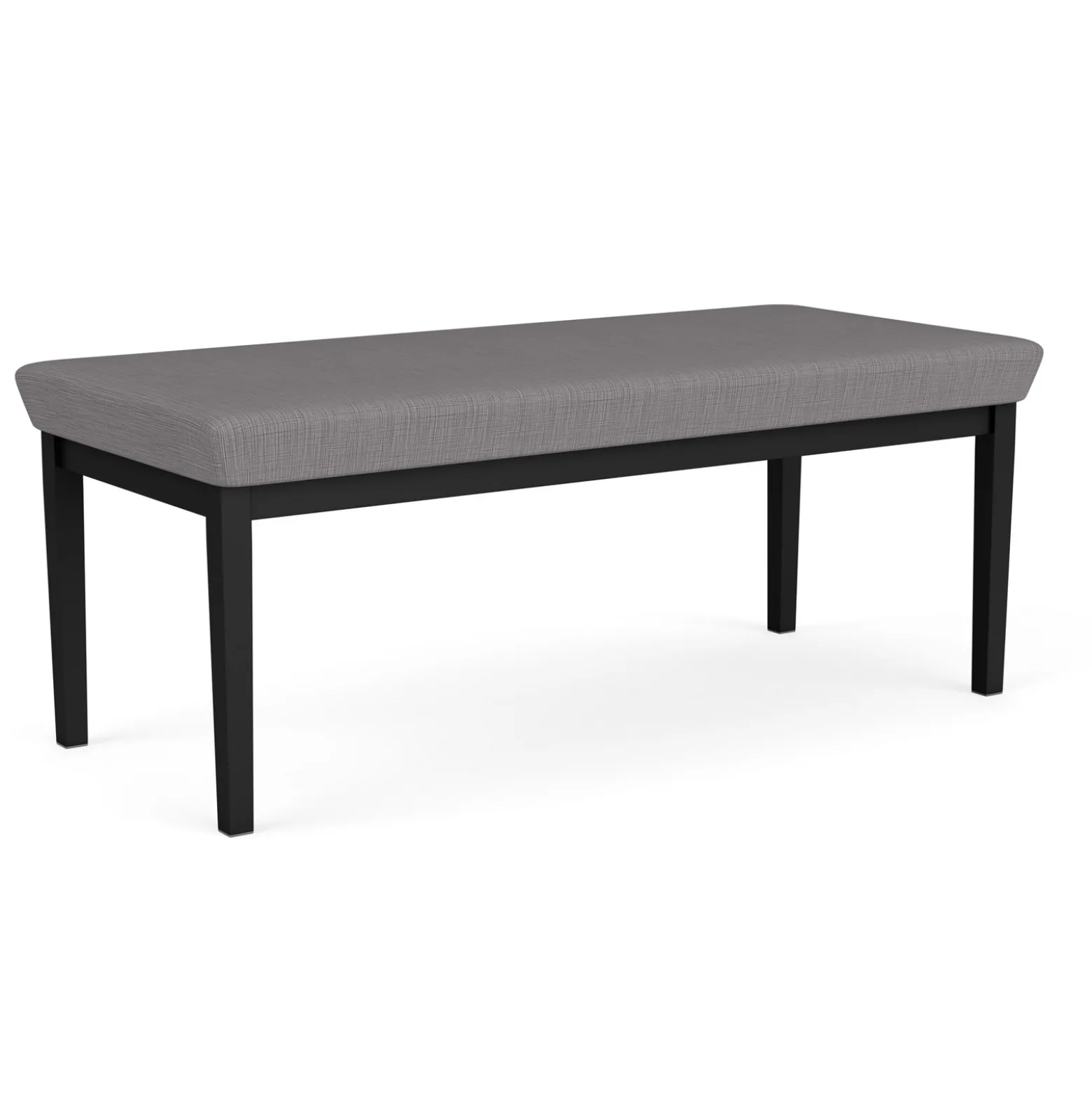 New Castle Steel Two Seat Bench with Designer Upholstery