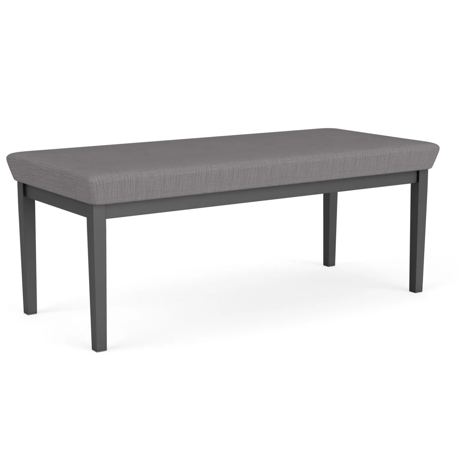 New Castle Steel Two Seat Bench with Designer Upholstery