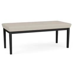 New Castle Steel Two Seat Bench with Designer Upholstery