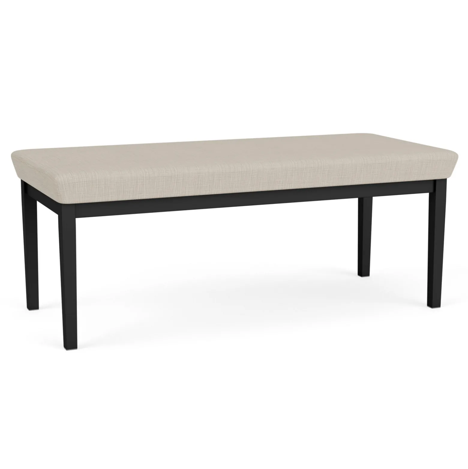 New Castle Steel Two Seat Bench with Designer Upholstery