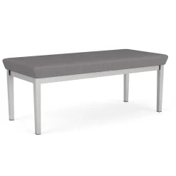 New Castle Steel Two Seat Bench with Designer Upholstery