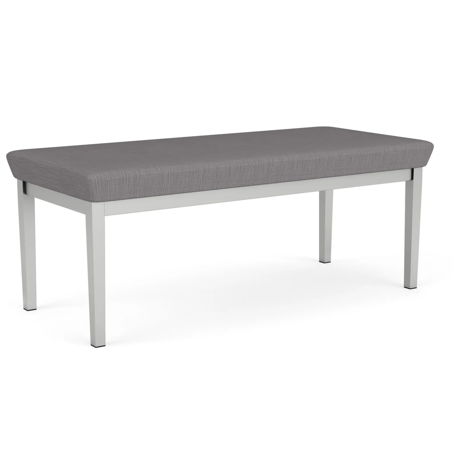 New Castle Steel Two Seat Bench with Designer Upholstery