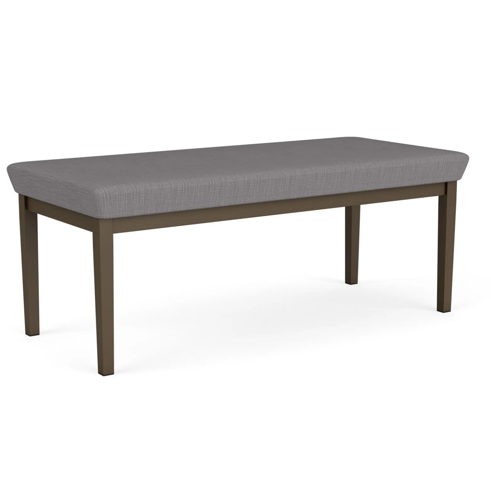 New Castle Steel Two Seat Bench with Designer Upholstery