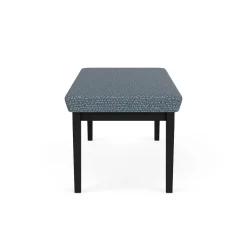 New Castle Steel Two Seat Bench with Designer Upholstery