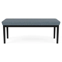 New Castle Steel Two Seat Bench with Designer Upholstery