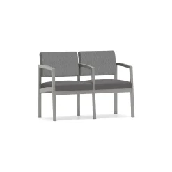 New Castle Steel Two Seat and Center Arm with Designer Upholstery