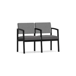 New Castle Steel Two Seat and Center Arm with Designer Upholstery