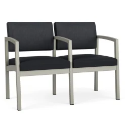 New Castle Steel Two Seat and Center Arm with Designer Upholstery