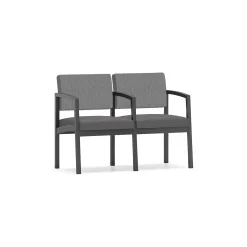 New Castle Steel Two Seat and Center Arm with Designer Upholstery