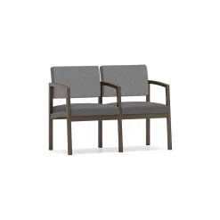 New Castle Steel Two Seat and Center Arm with Designer Upholstery