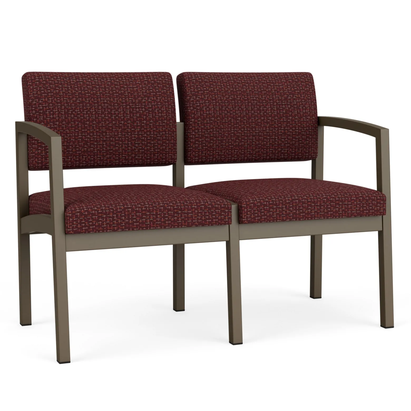New Castle Two Seat Sofa with Designer Upholstery