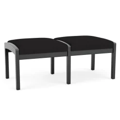 New Castle Wood 2 Seat Bench with Standard Upholstery