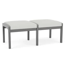 New Castle Wood 2 Seat Bench with Standard Upholstery
