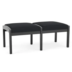 New Castle Wood 2 Seat Bench with Standard Upholstery