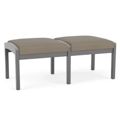 New Castle Wood 2 Seat Bench with Standard Upholstery