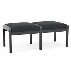 New Castle Wood 2 Seat Bench with Standard Upholstery