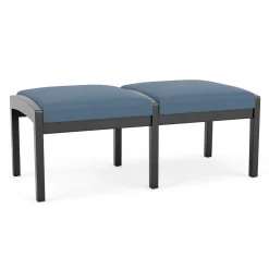 New Castle Wood 2 Seat Bench with Standard Upholstery