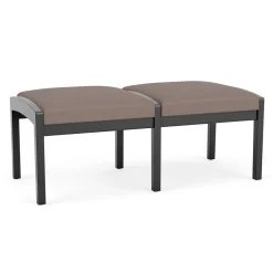 New Castle Wood 2 Seat Bench with Standard Upholstery