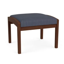 New Castle Wood 1 Seat Bench with Designer Upholstery