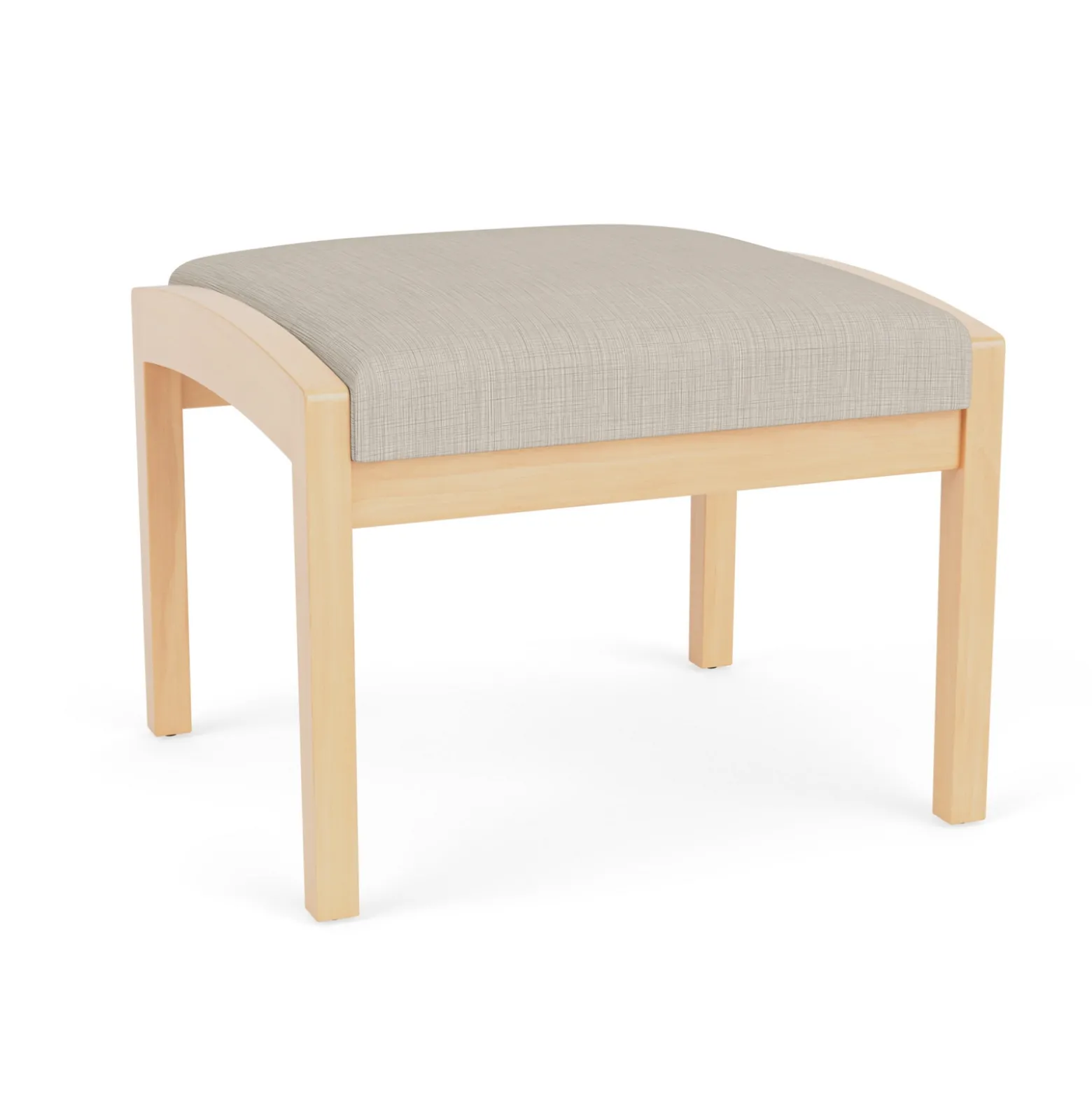 New Castle Wood 1 Seat Bench with Designer Upholstery
