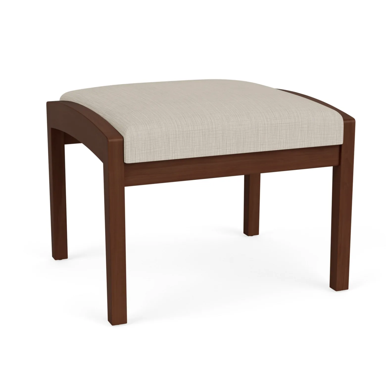 New Castle Wood 1 Seat Bench with Designer Upholstery