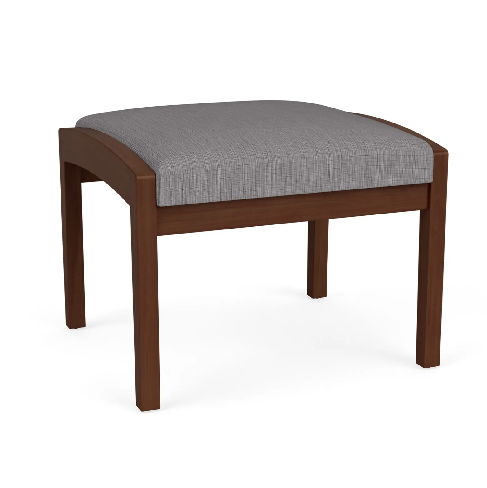 New Castle Wood 1 Seat Bench with Designer Upholstery