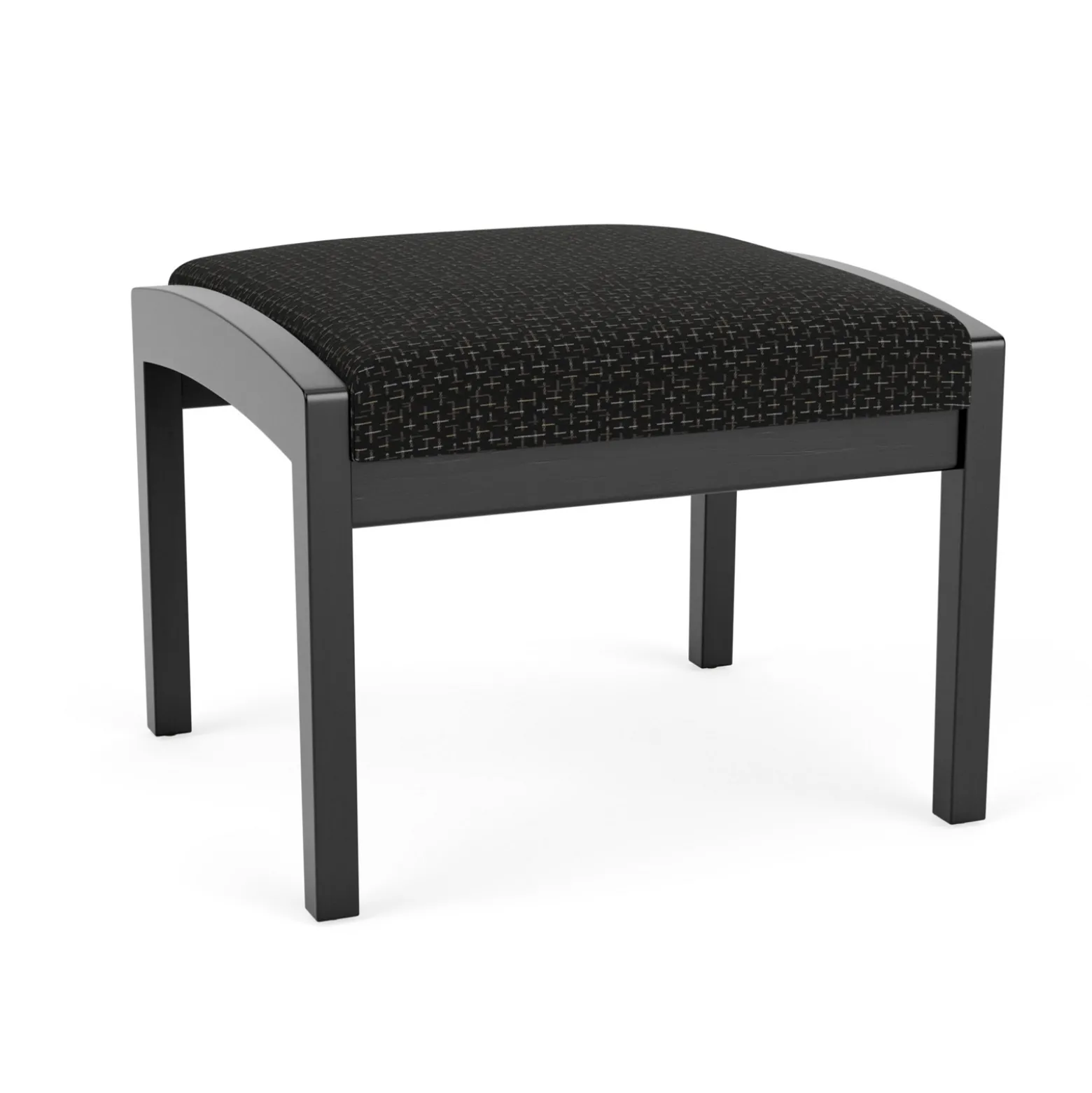 New Castle Wood 1 Seat Bench with Designer Upholstery